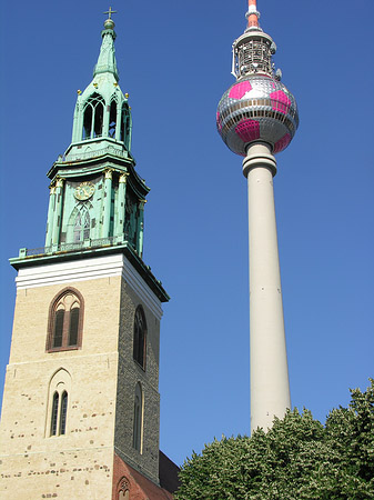 Foto Fernsehturm und Marienkirche