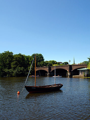 Boote auf der Außenalster