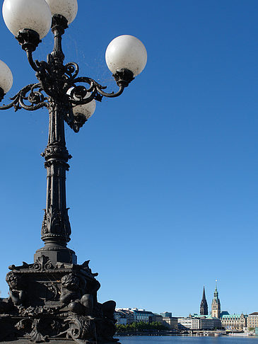 Laterne und Binnenalster Foto 