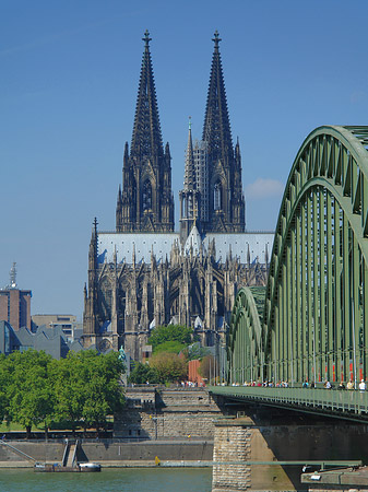 Hohenzollernbrücke am Kölner Dom