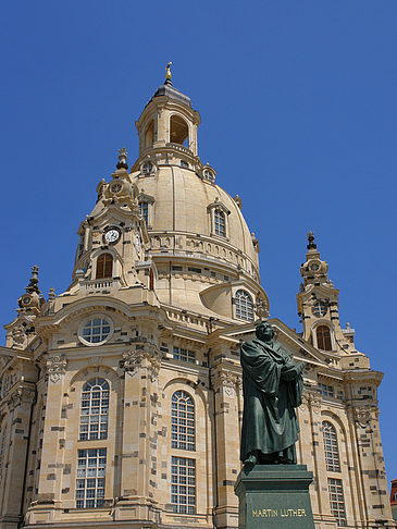 Foto Lutherdenkmal vor der Frauenkirche - Dresden