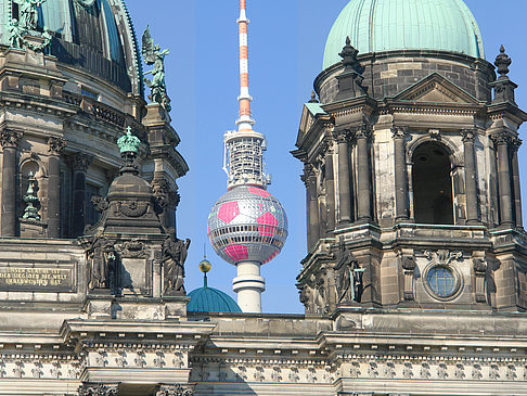 Berliner Dom mit Fernsehturm Fotos