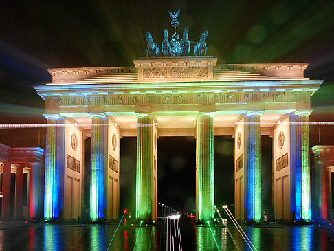 Brandenburger Tor bei Nacht Fotos