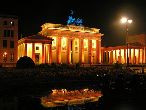 Pariser Platz bei Nacht Foto 