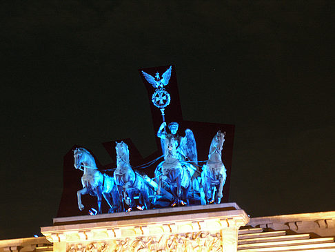 Foto Quadriga bei Nacht