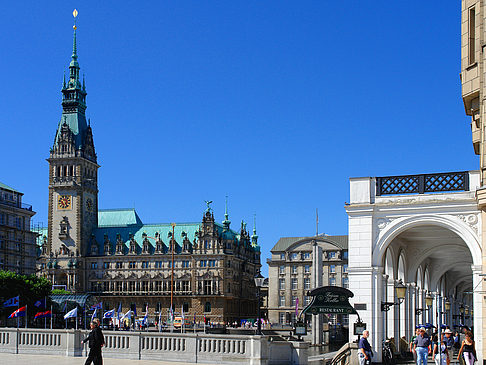 Foto Jungfernstieg und Alster Arkaden - Hamburg