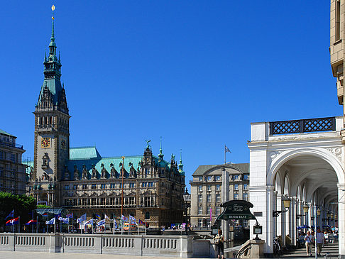 Jungfernstieg und Alster Arkaden Fotos