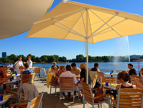 Brunchterrasse auf dem Alster Pavillon