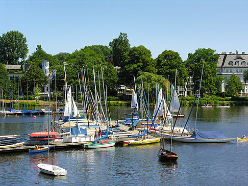 Bootsverleih und Hafen auf der Außenalster Fotos