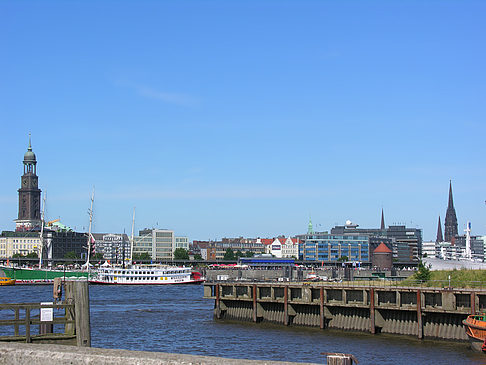 Fotos Panorama mit Hafen | Hamburg