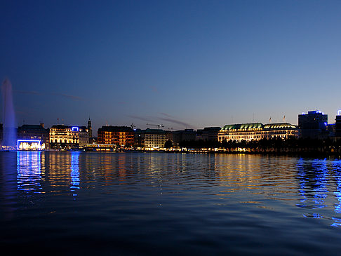 Foto Binnenalster am Abend - Hamburg