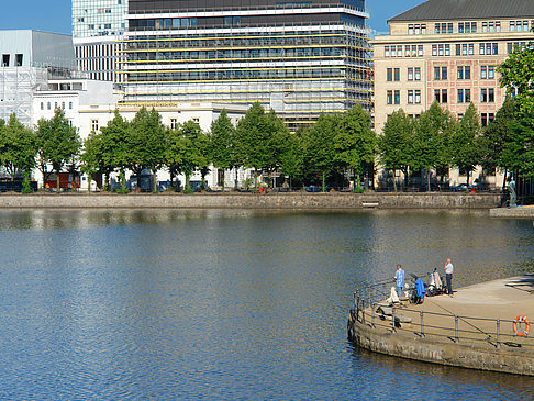 Foto Angler an der Binnenalster