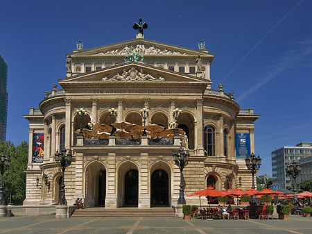 Fotos Alte Oper mit Schirmen