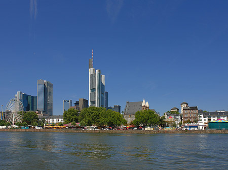 Foto Skyline von Frankfurt mit Riesenrad