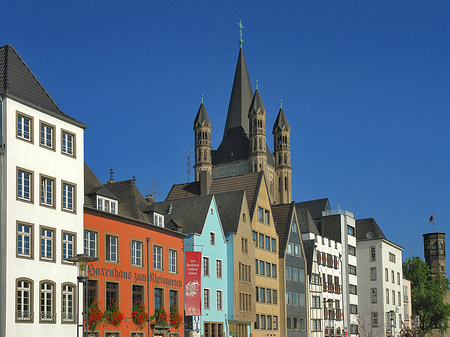 Groß St Martin hinter Fischmarkt Fotos