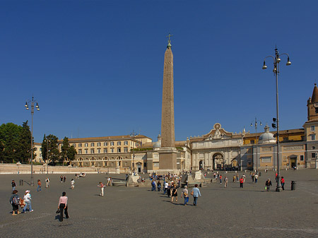 Fotos Obelisk mit dem Porta del Popolo