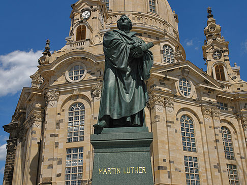 Foto Frauenkirche und Lutherdenkmal