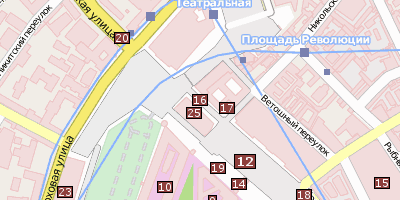 Stadtplan Auferstehungstor Moskau