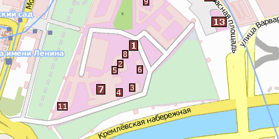 Glockenturm Iwan der Große Moskau Stadtplan