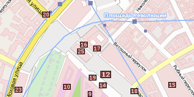 Stadtplan Kasaner Kathedrale 