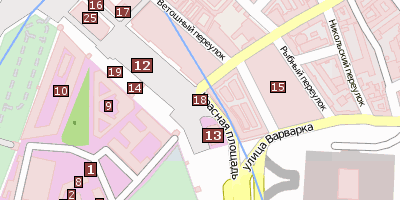 Stadtplan Lobnoje mesto Moskau