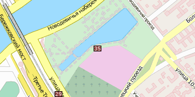 Stadtplan Nowodewitschi-Kloster Moskau